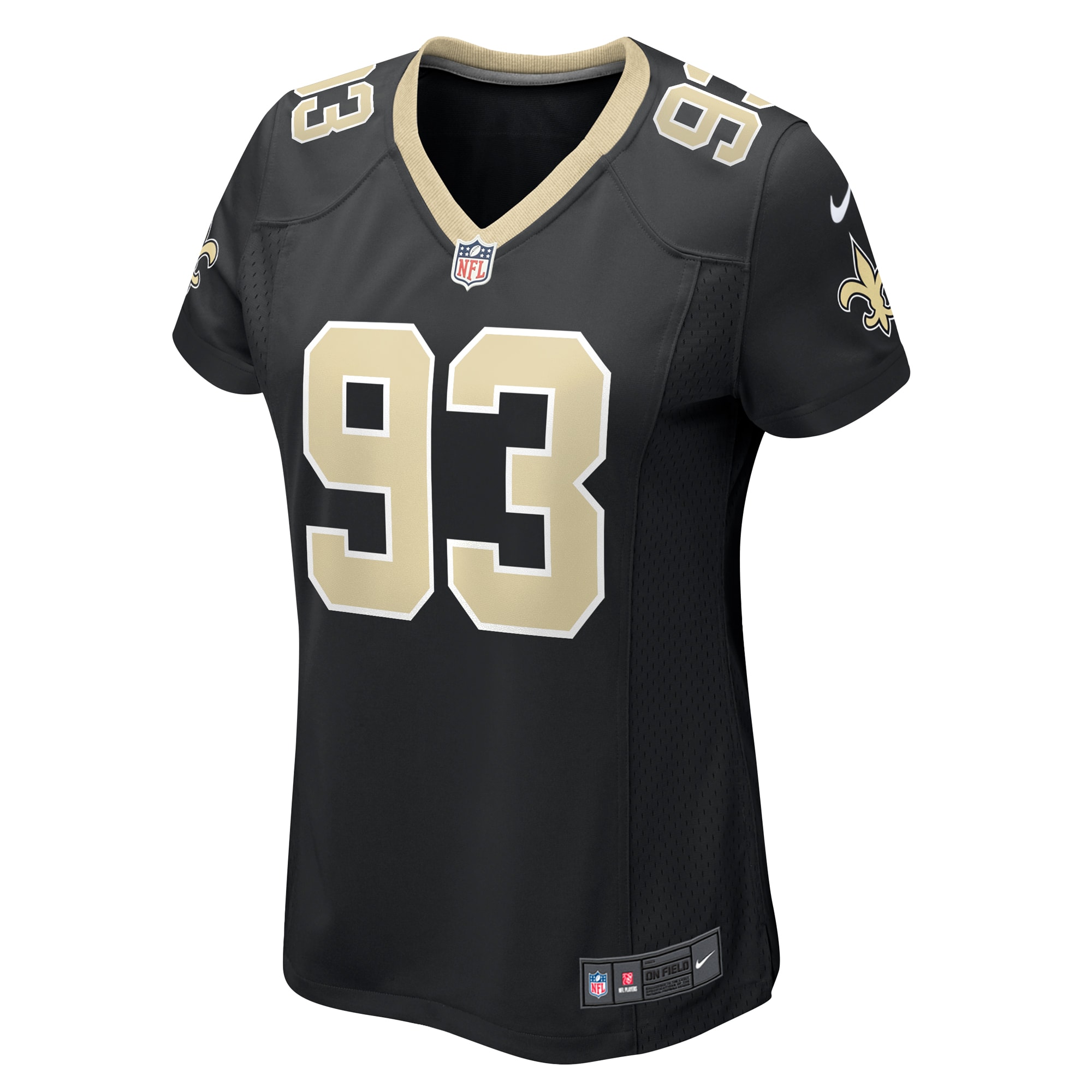 New Orleans Saints Nathan Shepherd Black Game NFL Jersey Women's