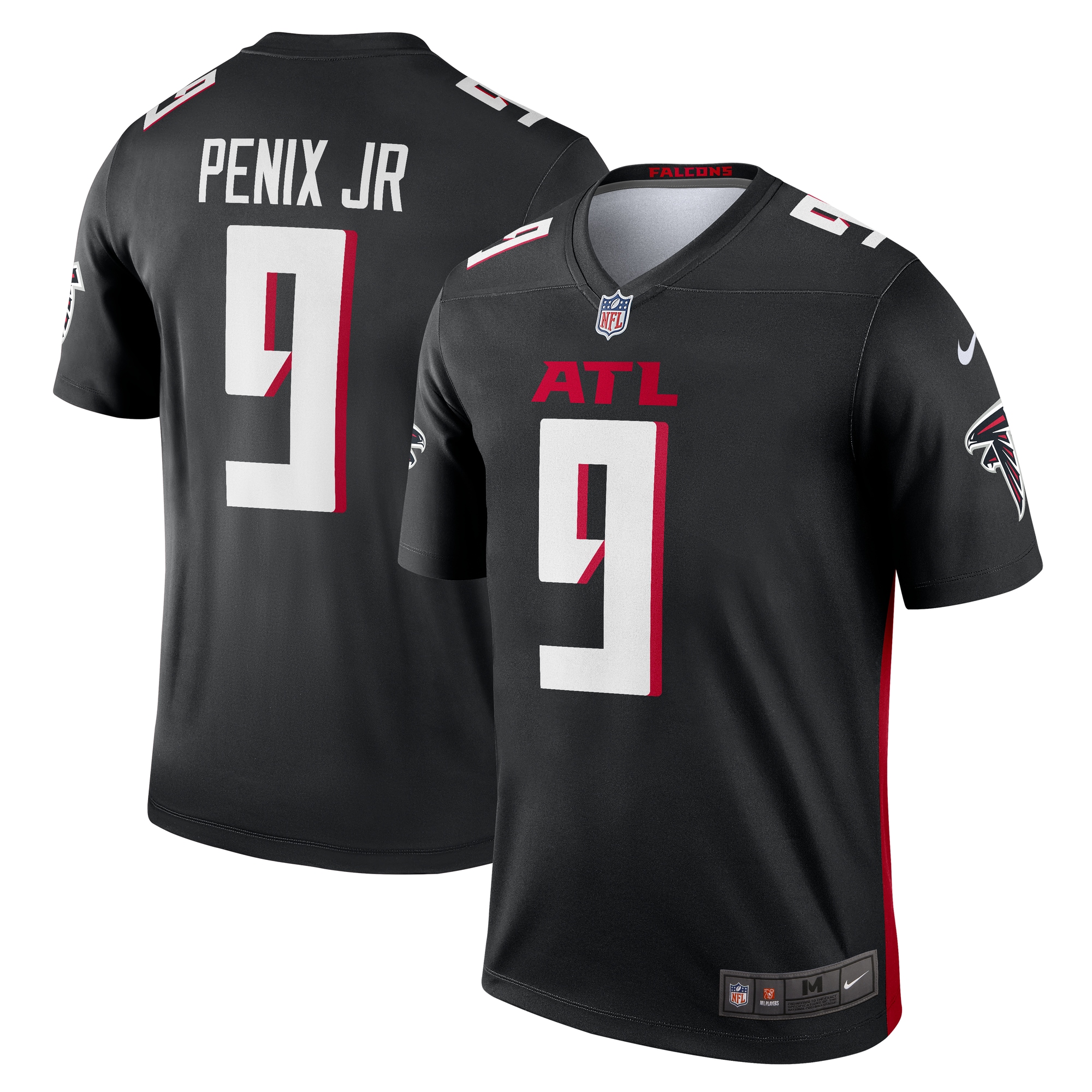 Atlanta Falcons Michael Penix Jr. Black Team Legend Player Performance Top NFL Jersey Men's