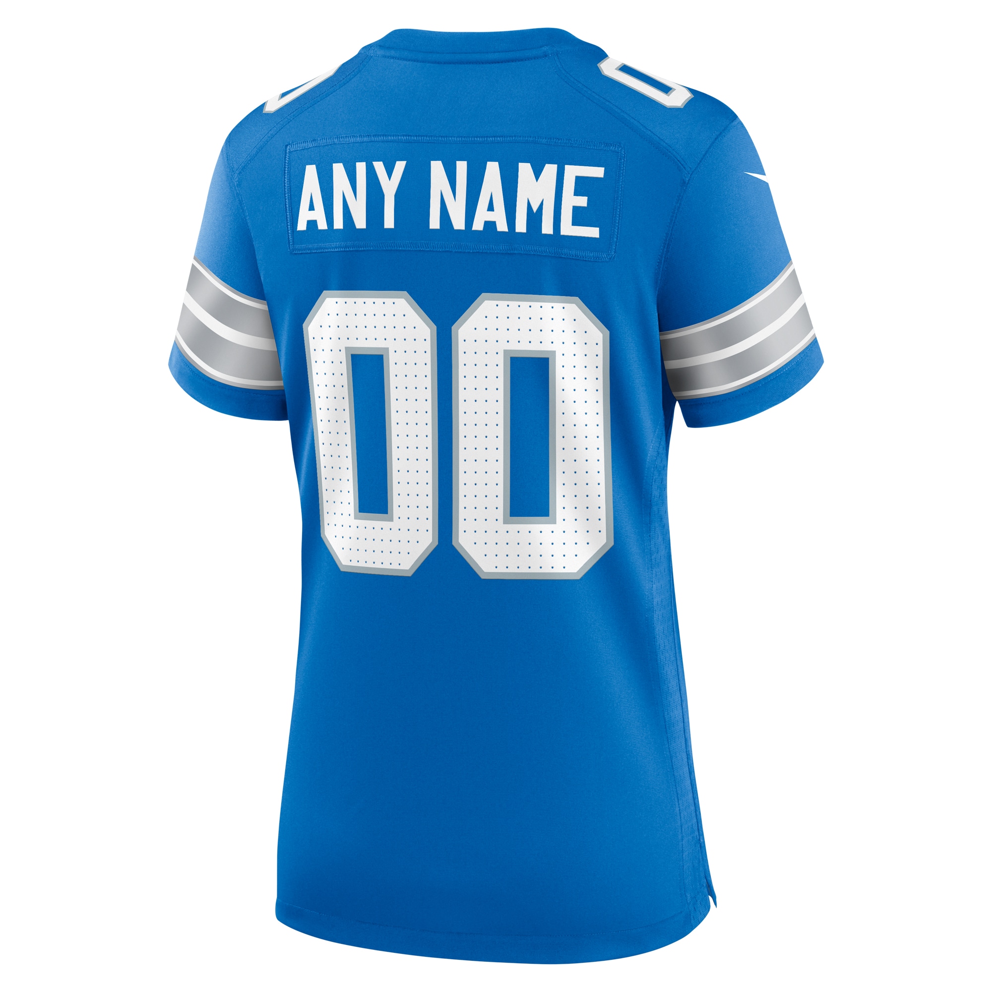 Detroit Lions Blue Custom Game NFL Jersey Women's