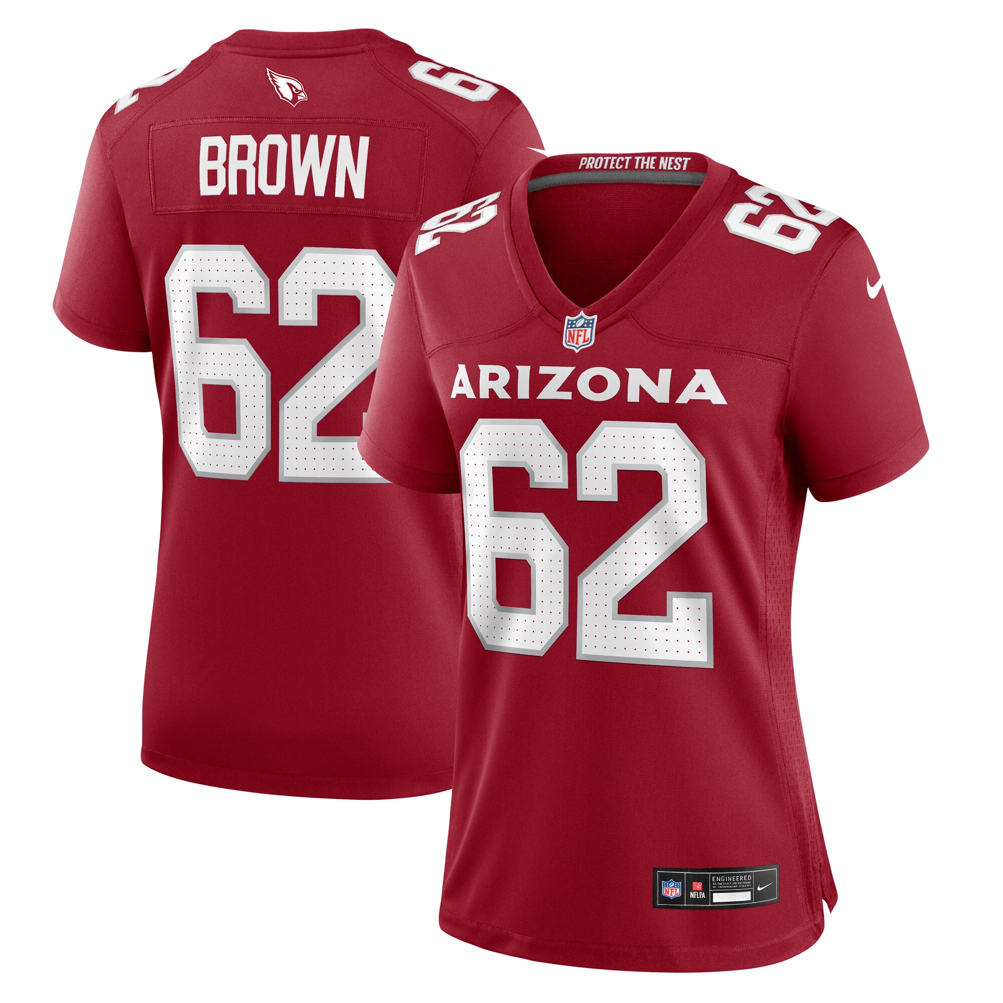 Arizona Cardinals Evan Brown Cardinal Game NFL Jersey Women's