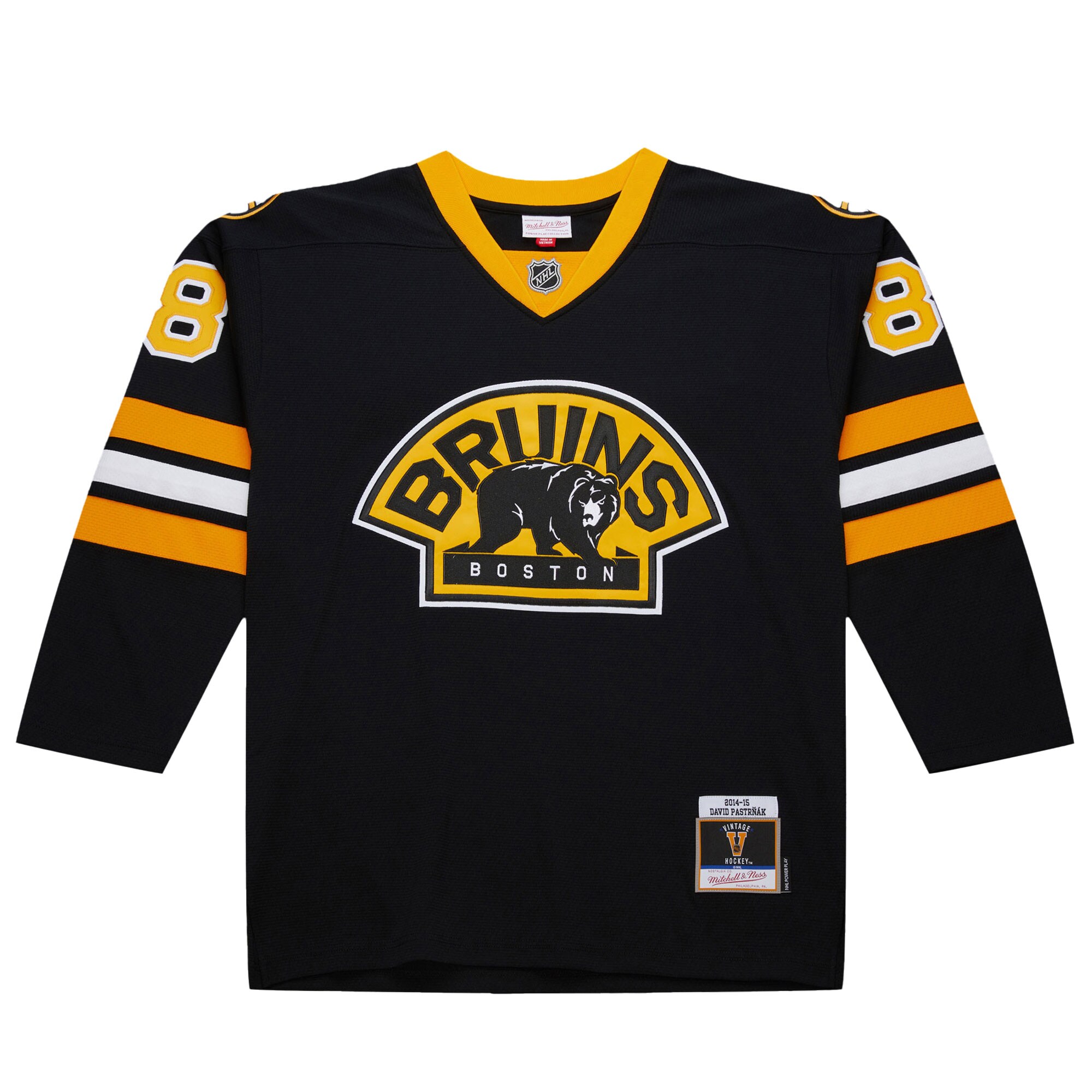 Boston Bruins David Pastrnak Black 2014-15 Power Play NHL Jersey Men's
