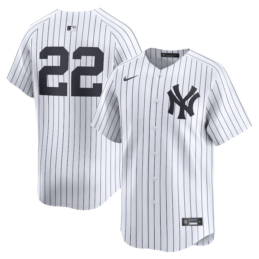 Juan Soto 22 New York Yankees Home Limited White MLB Jersey Men's