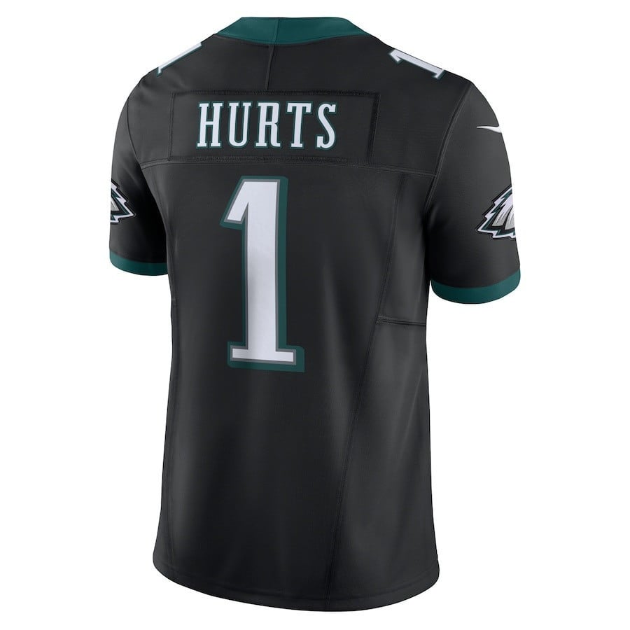 Jalen Hurts 1 Philadelphia Eagles Vapor F.U.S.E. Limited Black NFL Jersey Men's