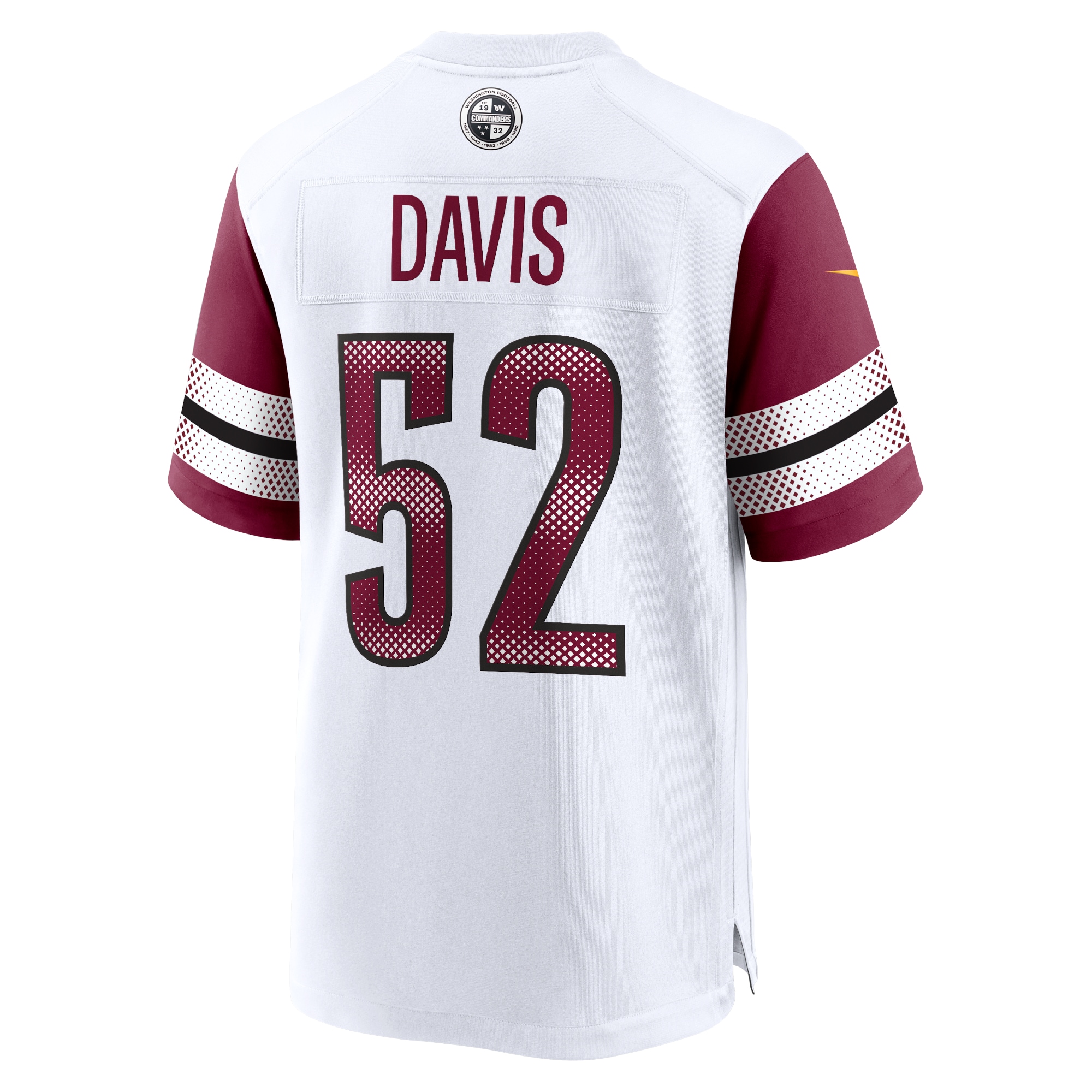 Washington Commanders Jamin Davis White Game NFL Jersey Men's