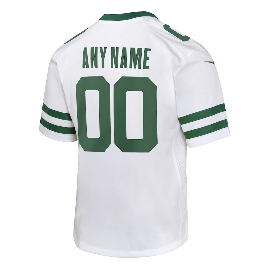 New York Jets Game Custom, Legacy White NFL Jersey Youth