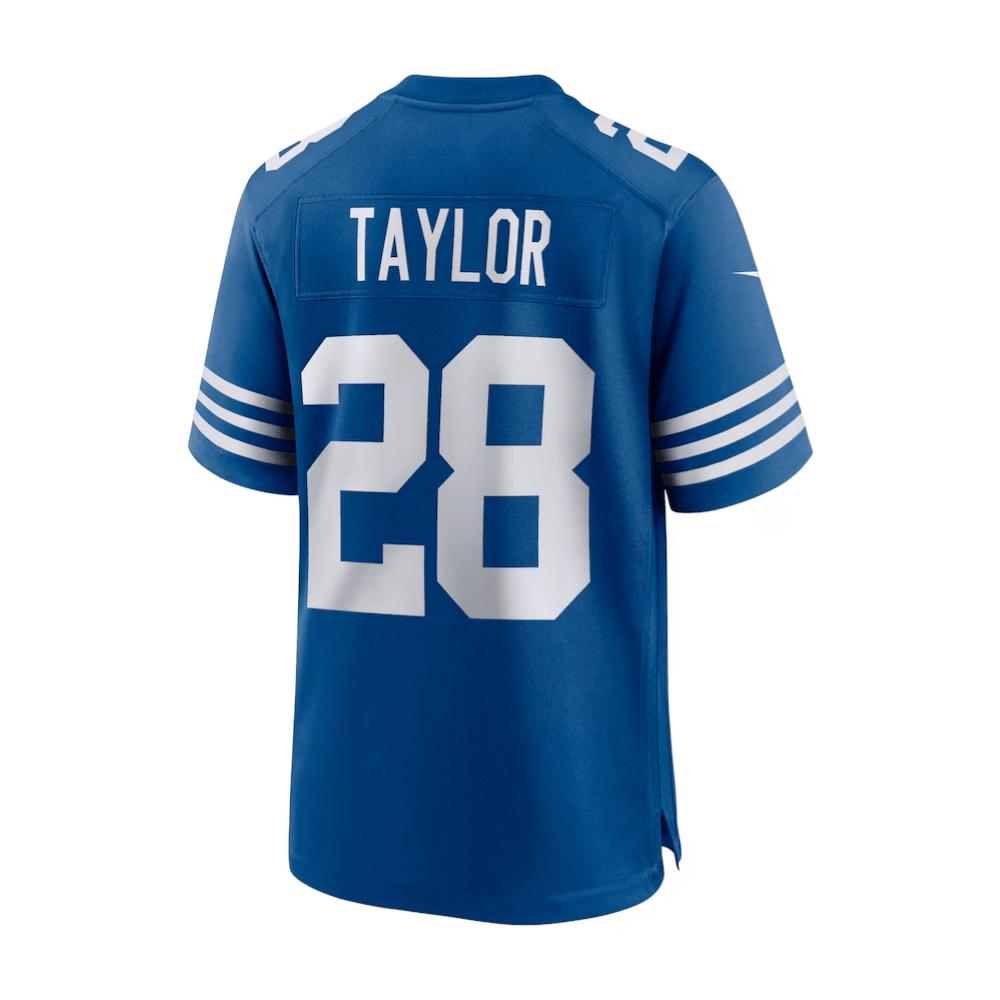 Jonathan Taylor 28 Indianapolis Colts 2025 Pro Bowl Patch Game Royal NFL Jersey Men's