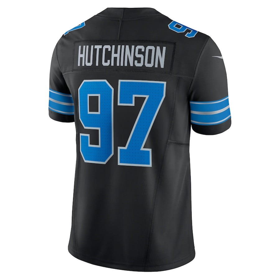 Aidan Hutchinson 97 Detroit Lions 2nd Alternate Vapor F.U.S.E. Limited Black NFL Jersey Men's