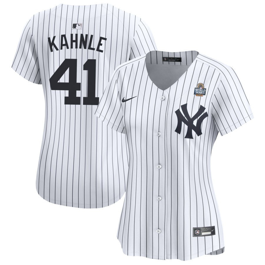 Tommy Kahnle 41 New York Yankees 2024 World Series Home Limited White MLB Jersey Women's