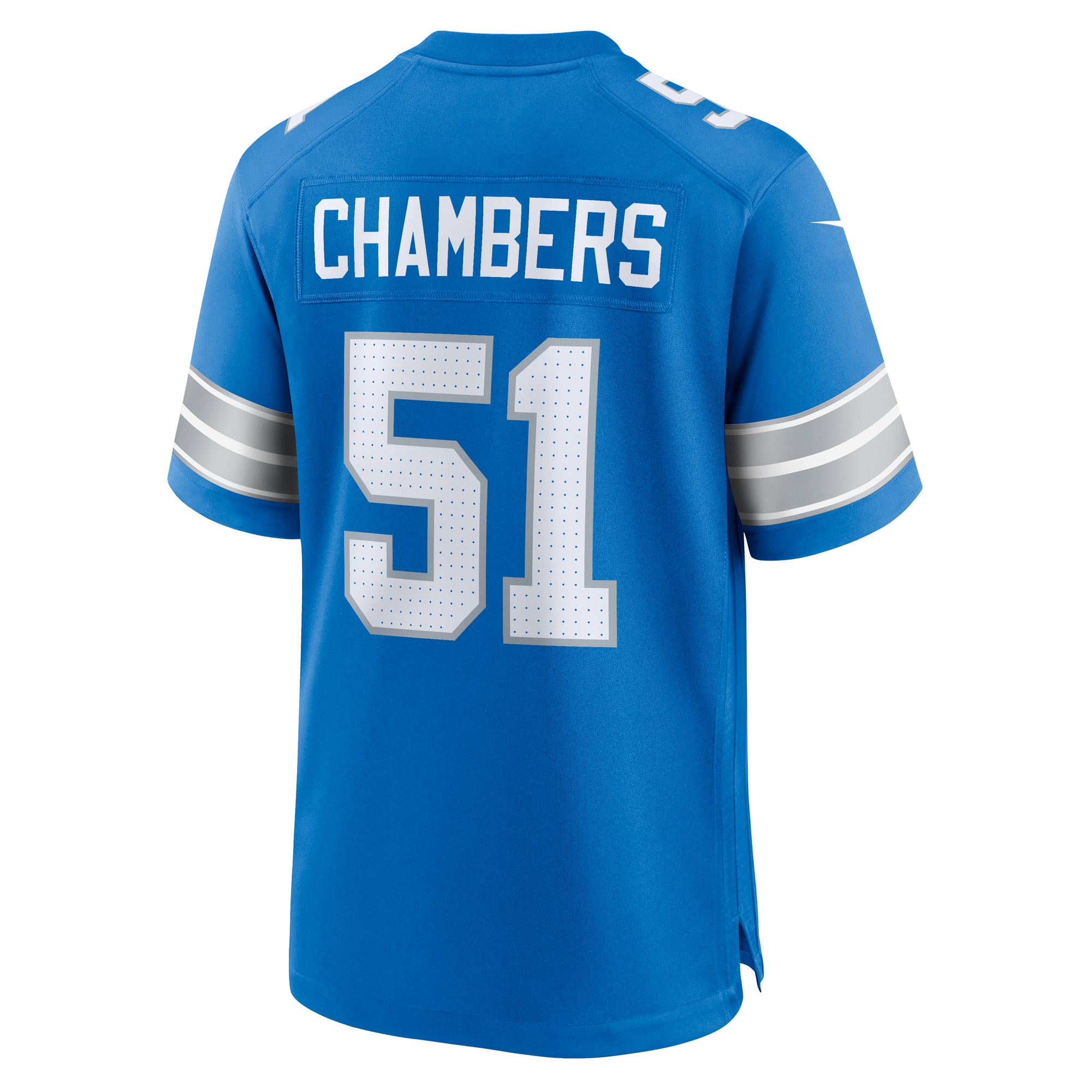 Detroit Lions Steele Chambers Blue Game NFL Jersey Men's
