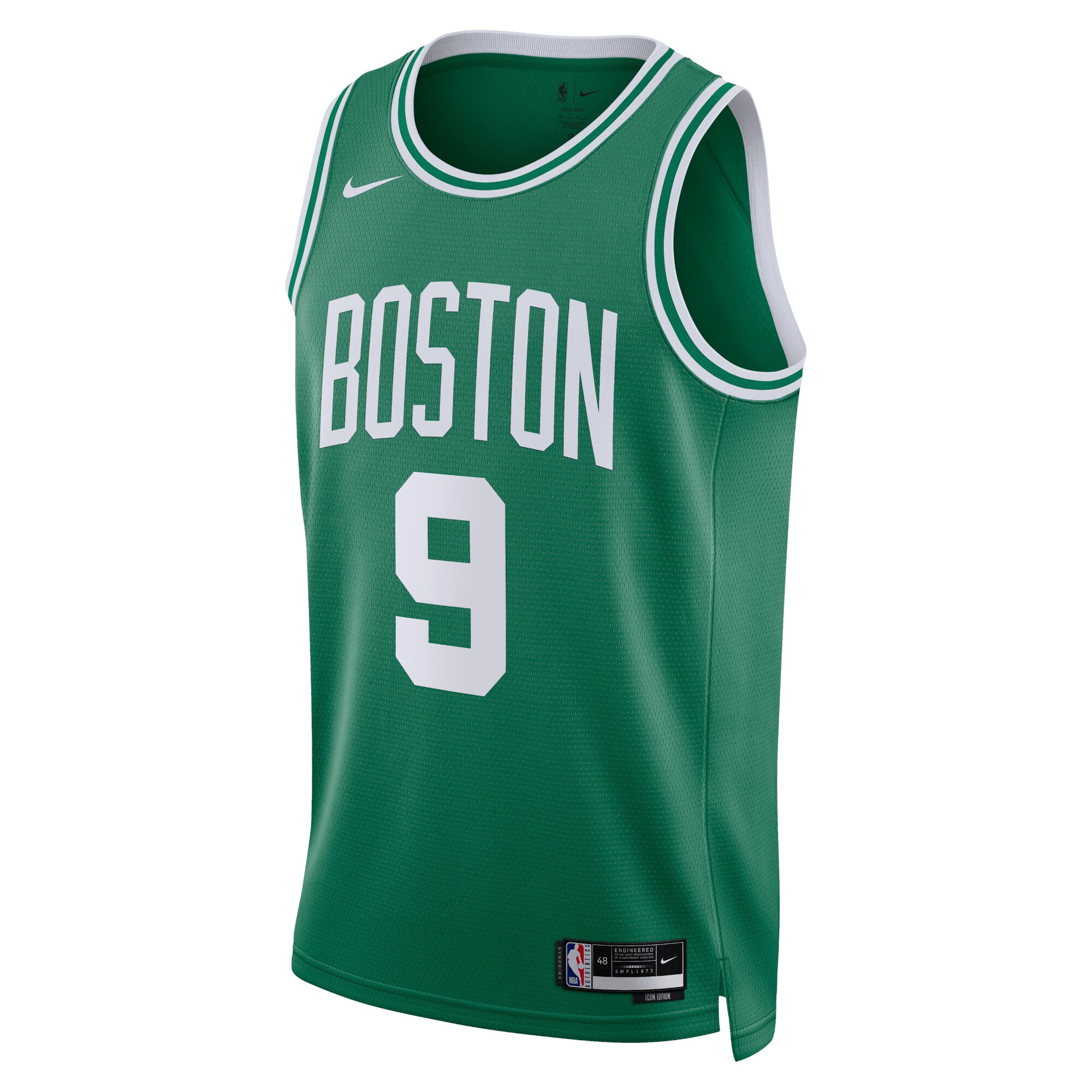 Camiseta Icon Edition Swingman de los Boston Celtics Verde Kelly Blanco Derric Unisex NBA Jersey Unisex