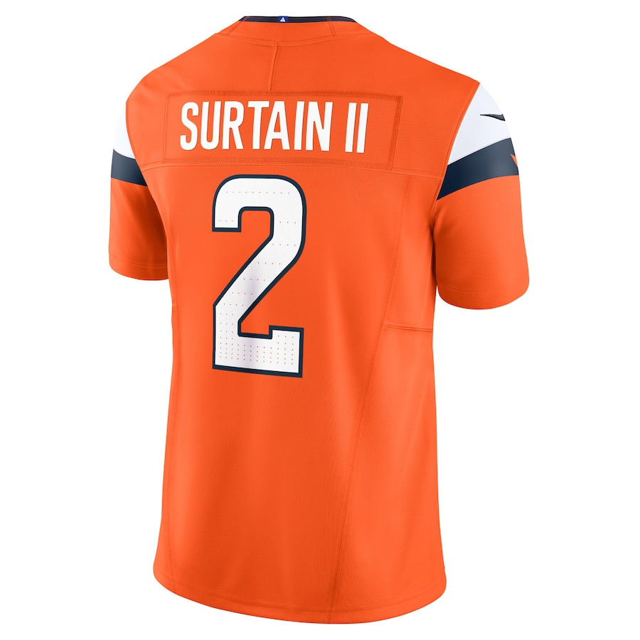 Patrick Surtain II 2 Denver Broncos Vapor F.U.S.E. Limited Orange NFL Jersey Men's