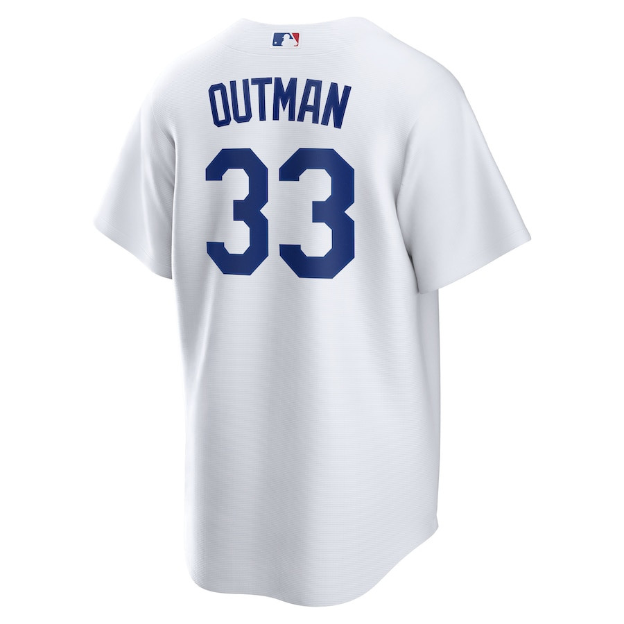 James Outman 33 Los Angeles Dodgers White MLB Jersey Men's