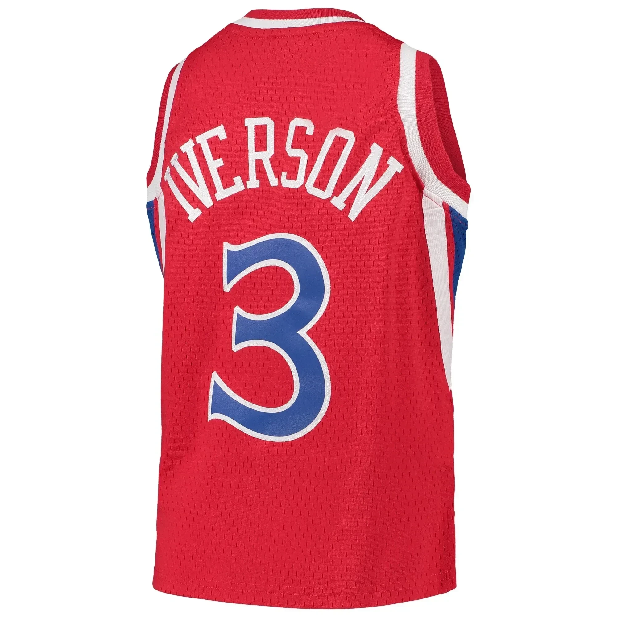 Allen Iverson Philadelphia 76ers Mitchell&Nes 1996-97 Hardwood Classics Swingman Throwback Red NBA Jersey Youth