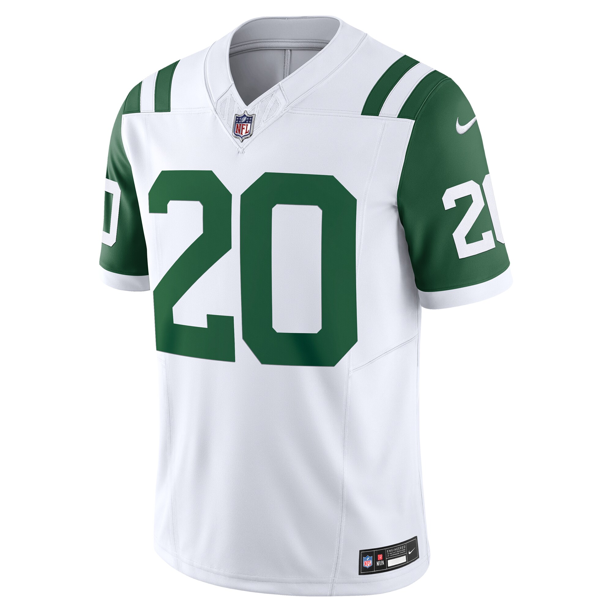 New York Jets Breece Hall White Classic Alternate Vapor F.U.S.E. Limited NFL Jersey Men's