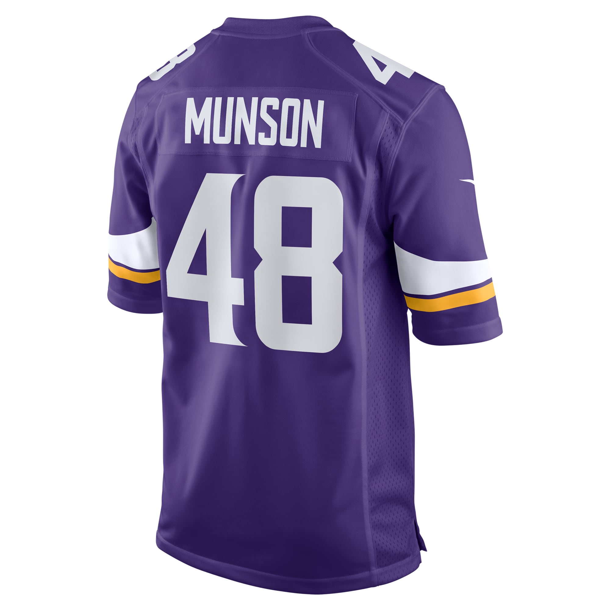 Minnesota Vikings Calvin Munson Purple Game NFL Jersey Men's