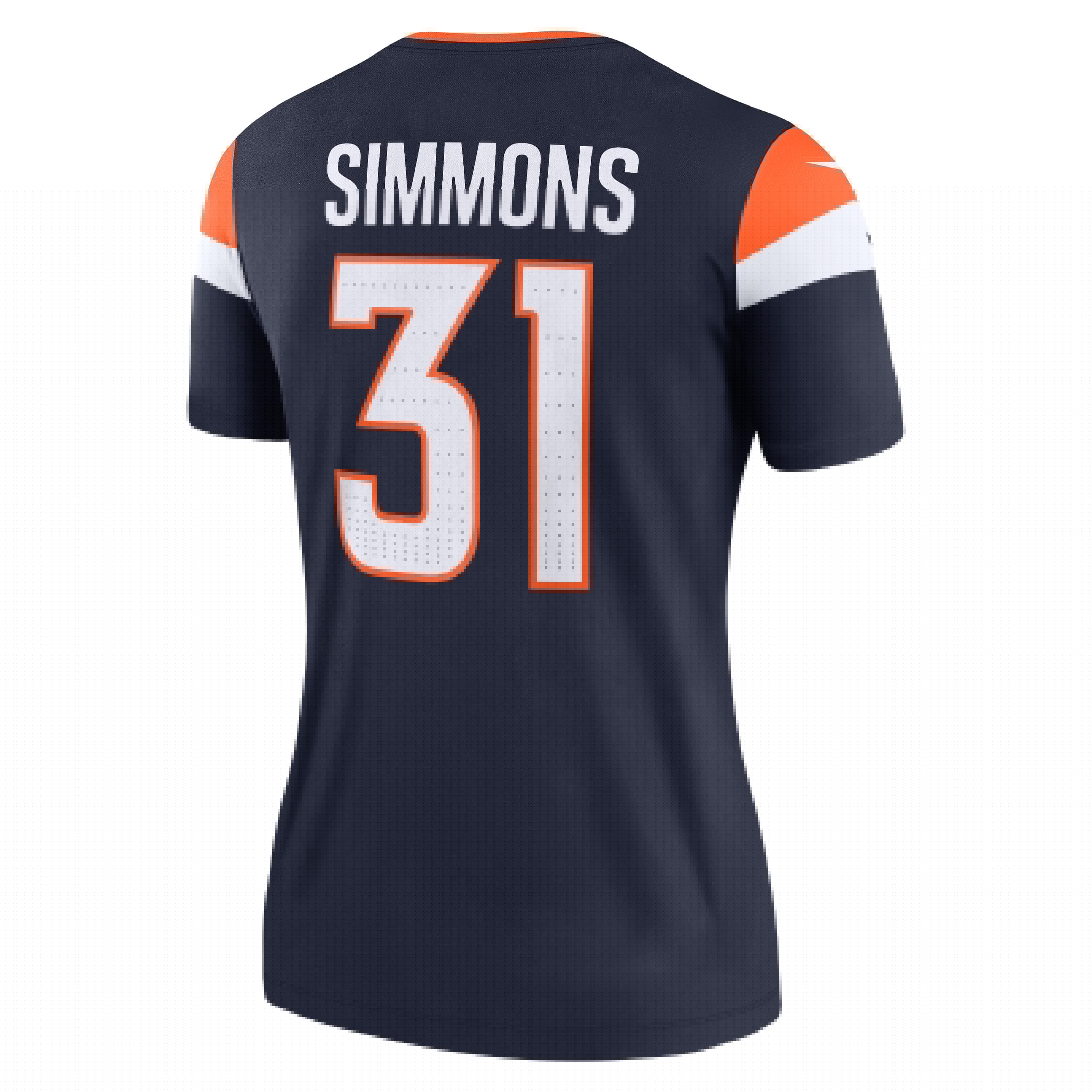 Denver Broncos Justin Simmons Navy Alternate Legend Player Performance Top NFL Jersey Women's