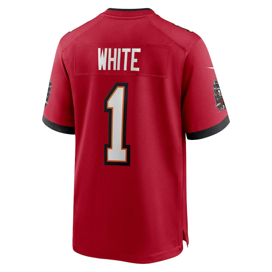 Rachaad White 1 Tampa Bay Buccaneers Game Red NFL Jersey Men's