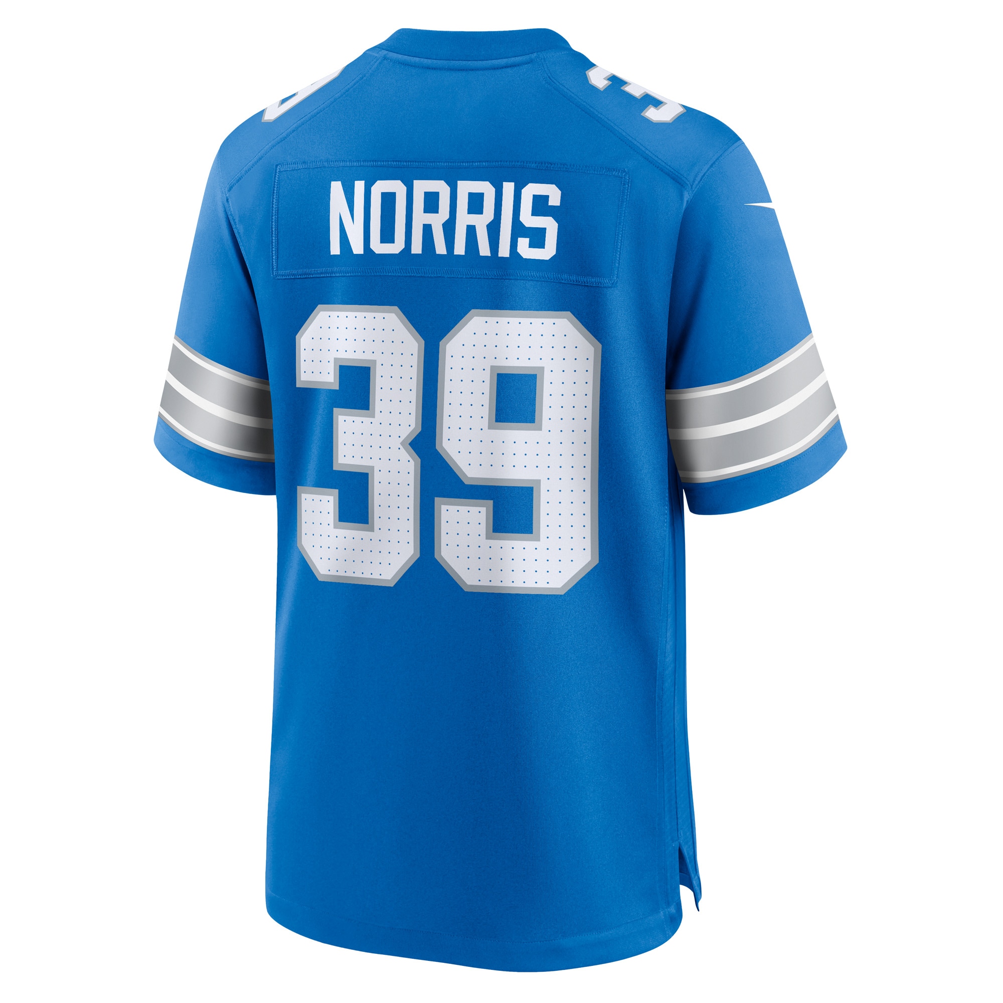 Detroit Lions Morice Norris Blue Game NFL Jersey Men's