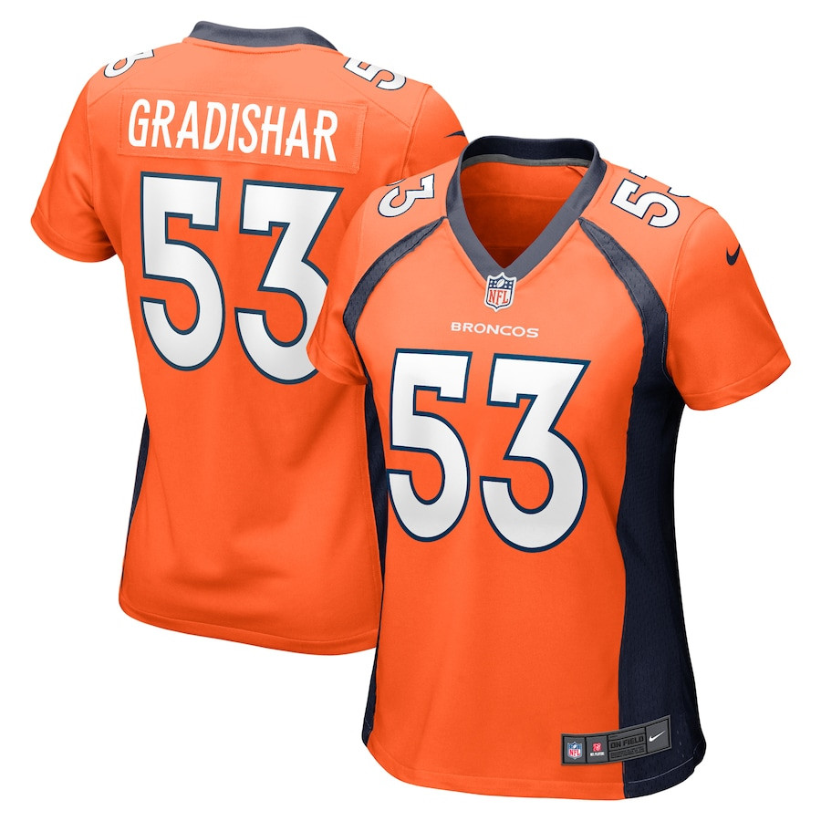 Randy Gradishar 53 Denver Broncos Retired Player Game Orange NFL Jersey Women's
