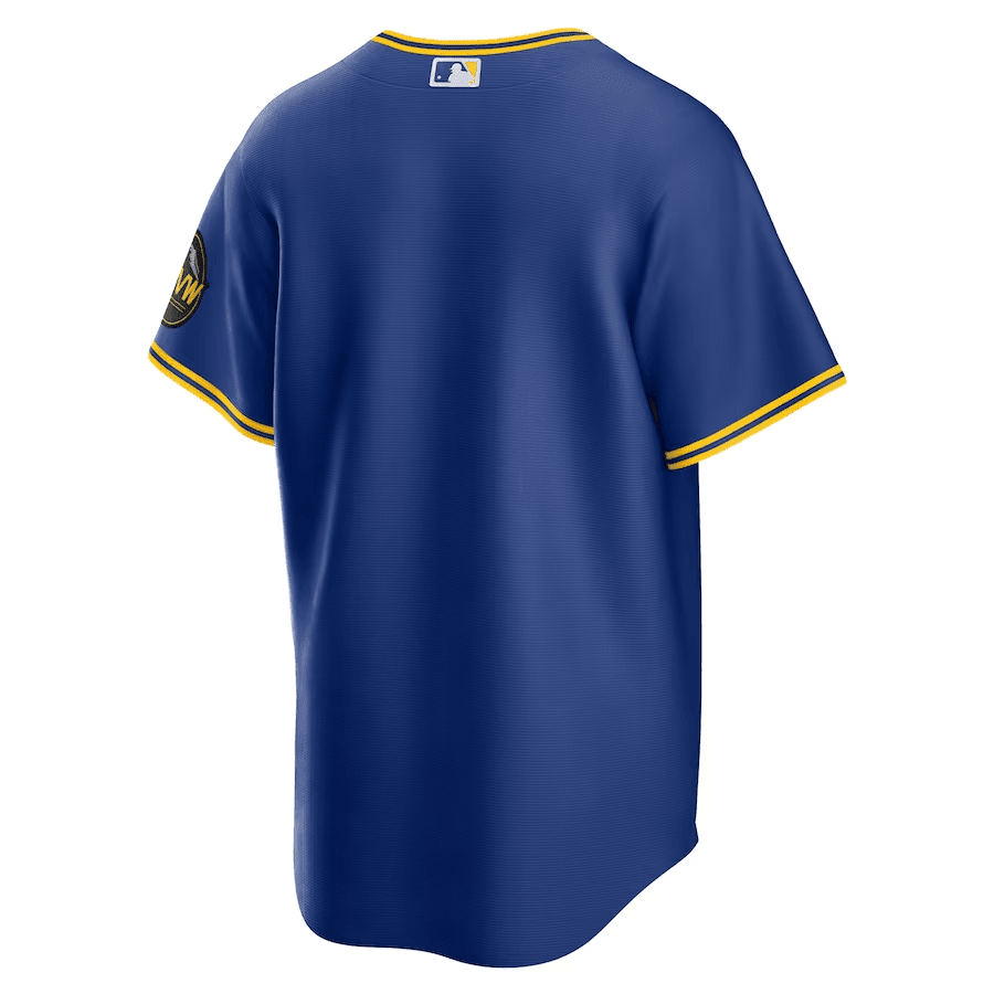 Eugenio Suarez 28 Seattle Mariners 2023 City Connect Game Royal MLB Jersey Men's