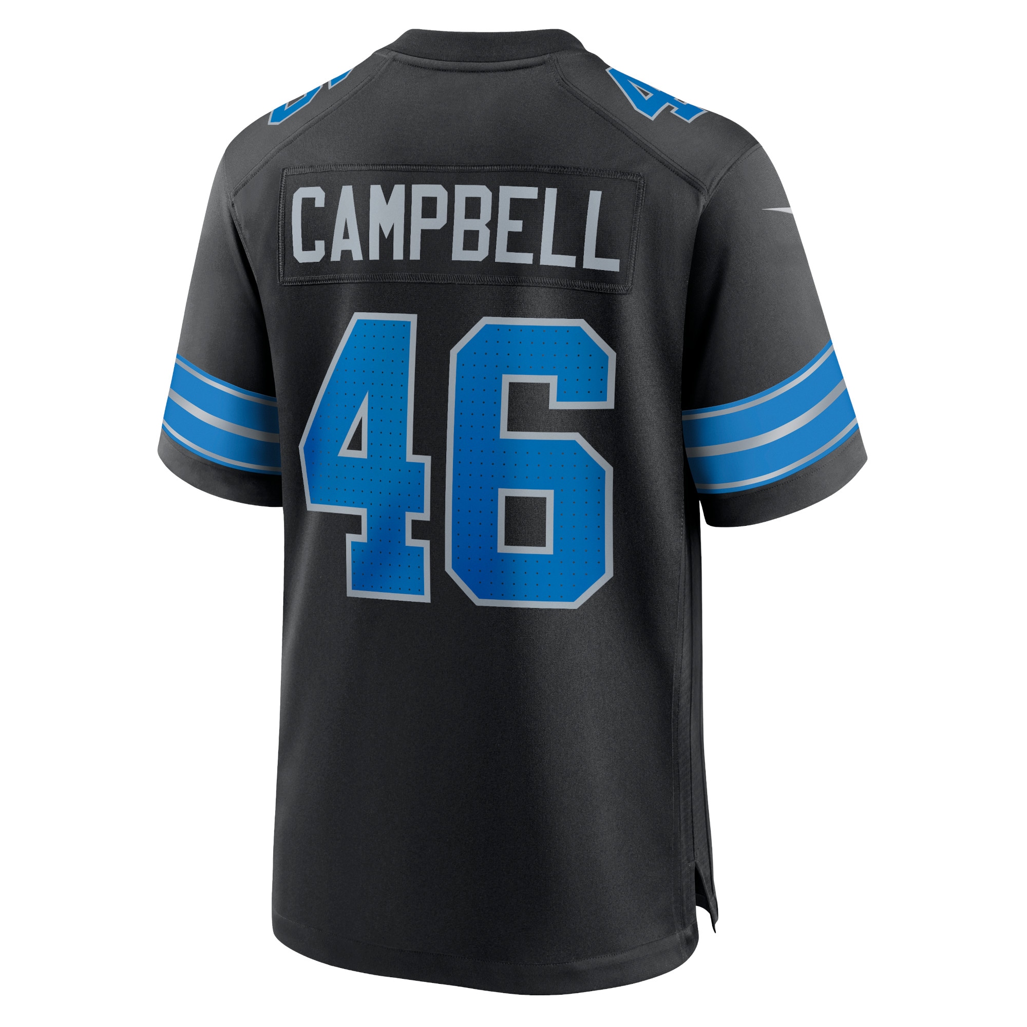 Detroit Lions Jack Campbell Black 2nd Alternate Game NFL Jersey Men's
