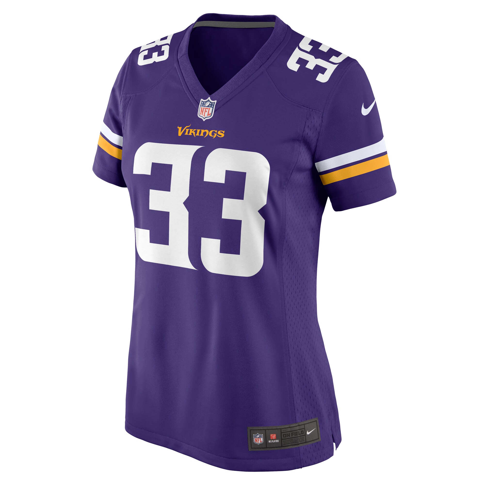 Minnesota Vikings Aaron Jones Purple Game NFL Jersey Women's
