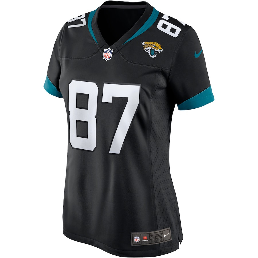 Keenan McCardell 87 Jacksonville Jaguars Game Retired Black NFL Jersey Women's