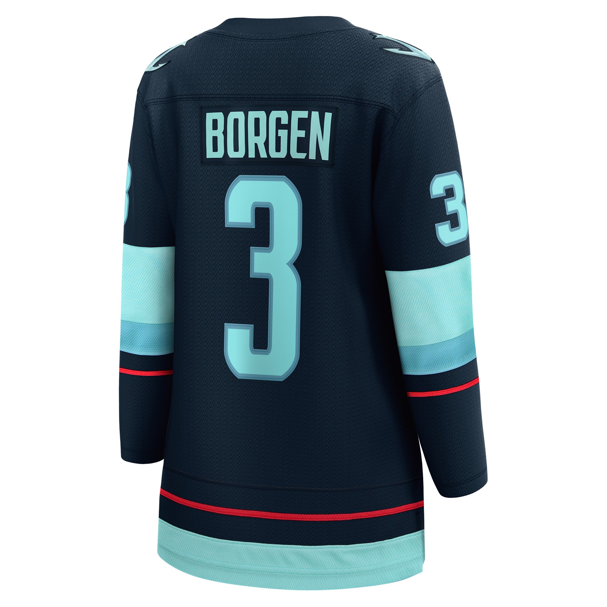 Seattle Kraken Will Borgen Deep Sea Blue Home Breakaway Player NHL Jersey Women's