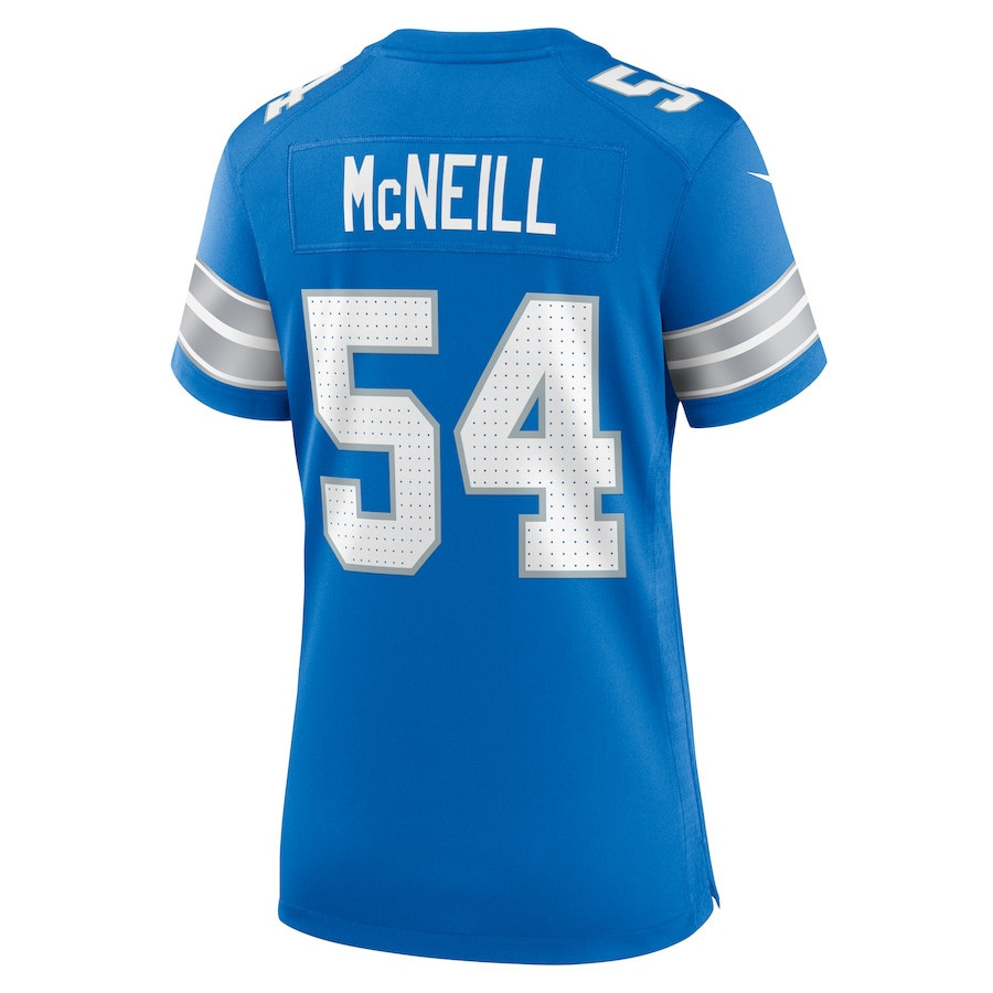 Alim McNeill #54 Detroit Lions Super Bowl LIX Blue NFL Jersey Women's