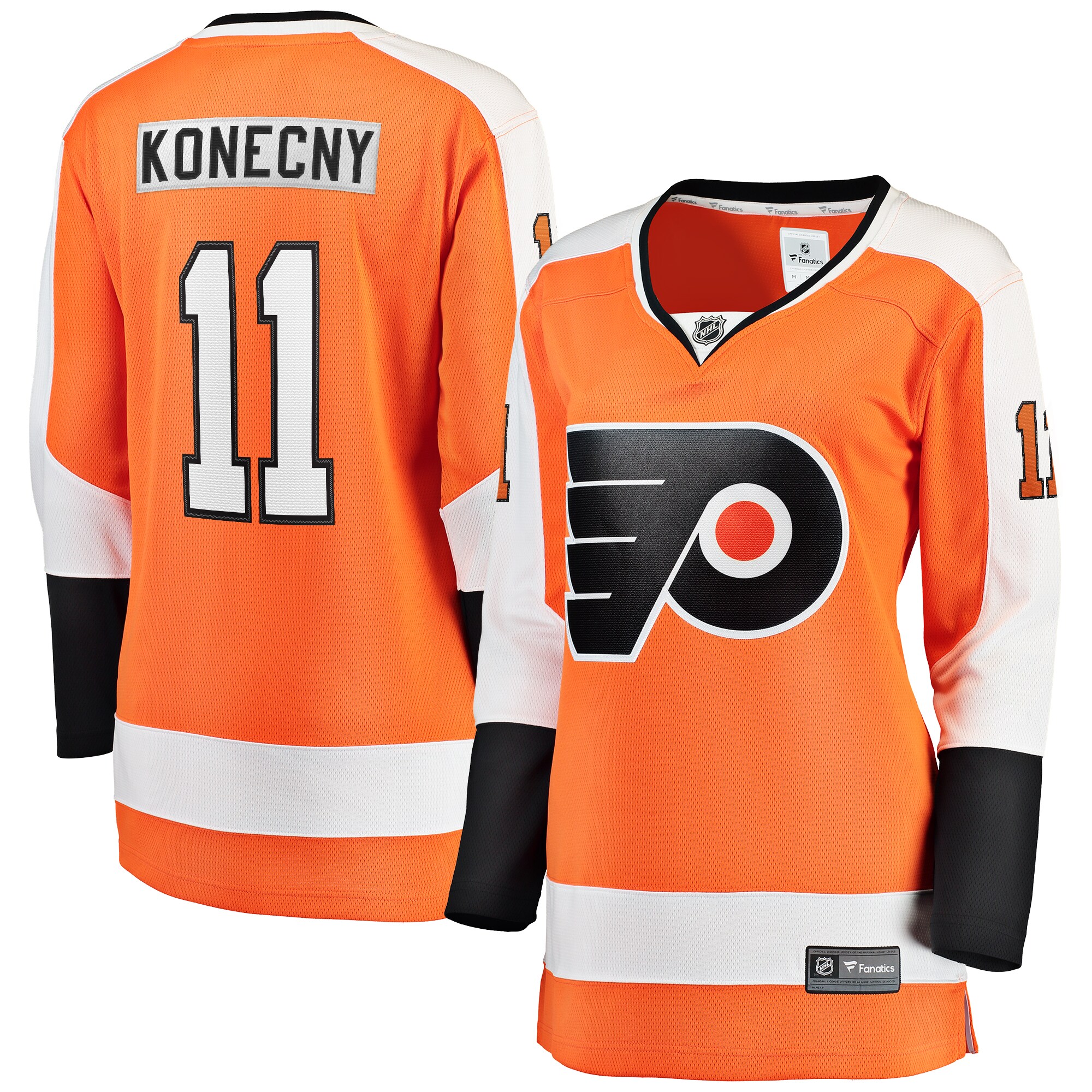 Philadelphia Flyers Travis Konecny Orange Home Premier Breakaway Player NHL Jersey Women's