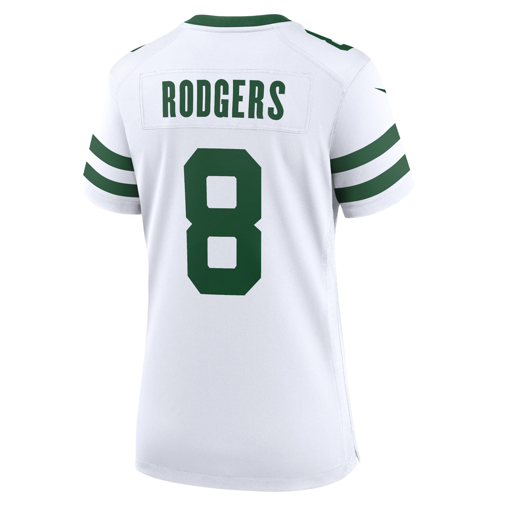 New York Jets Aaron Rodgers Legacy White Game NFL Jersey Women's