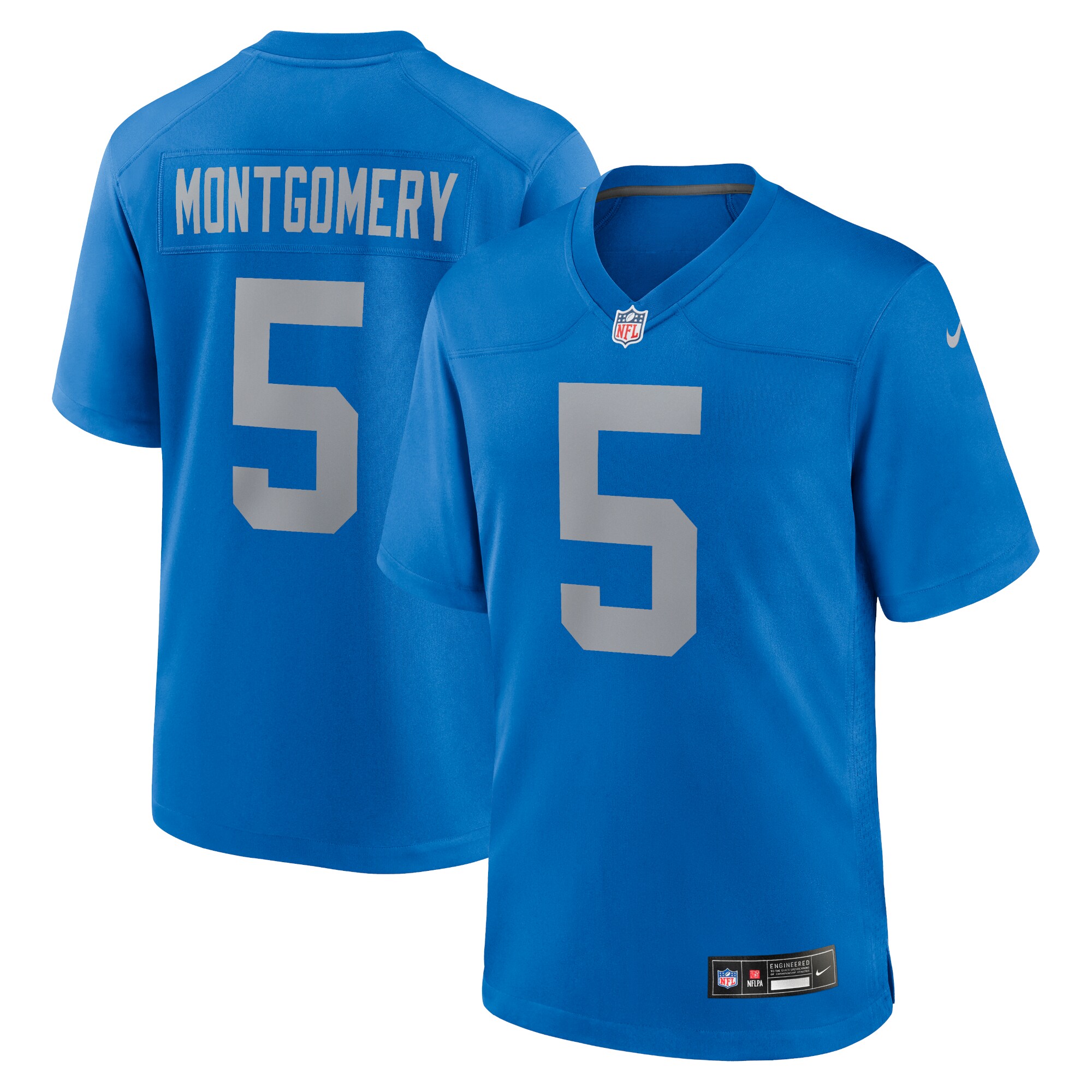 Detroit Lions David Montgomery Blue Alternate Game NFL Jersey Men's
