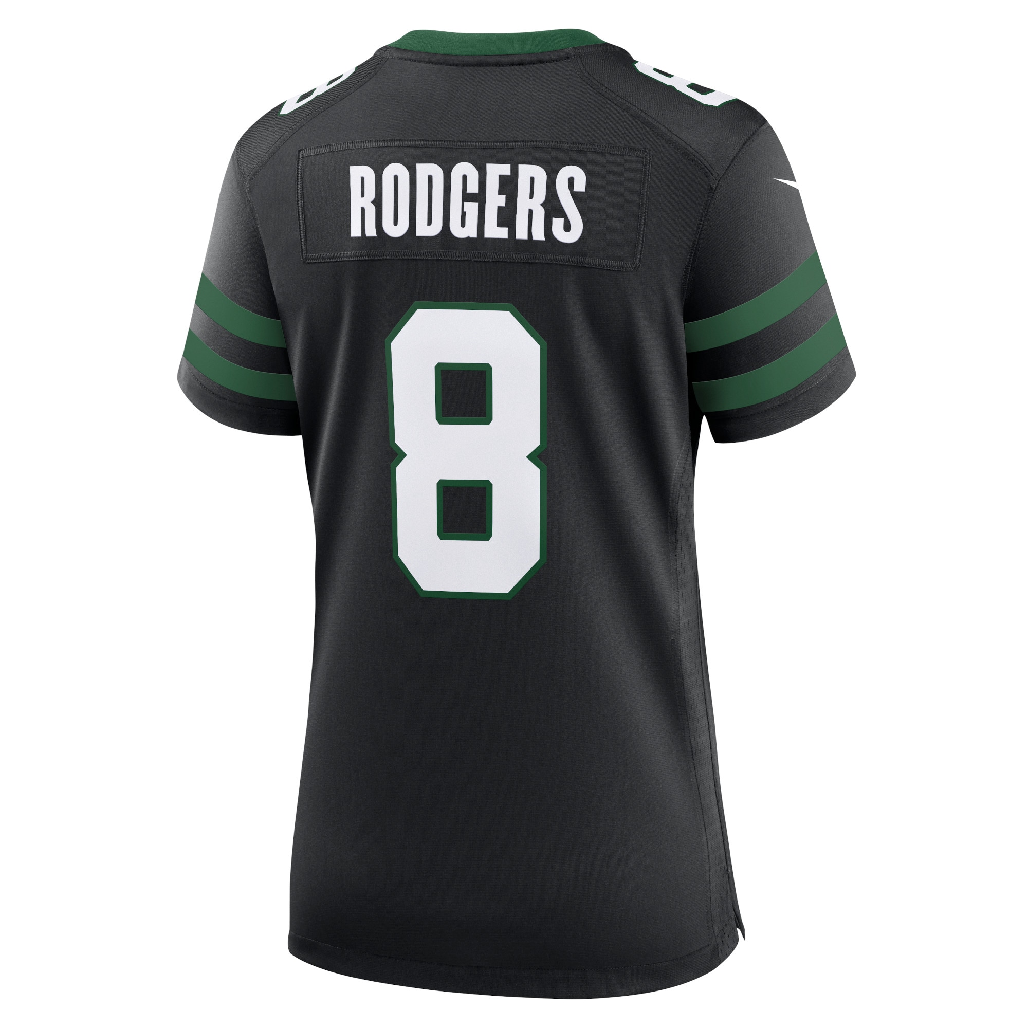 New York Jets Aaron Rodgers Legacy Black Alternate Game NFL Jersey Women's