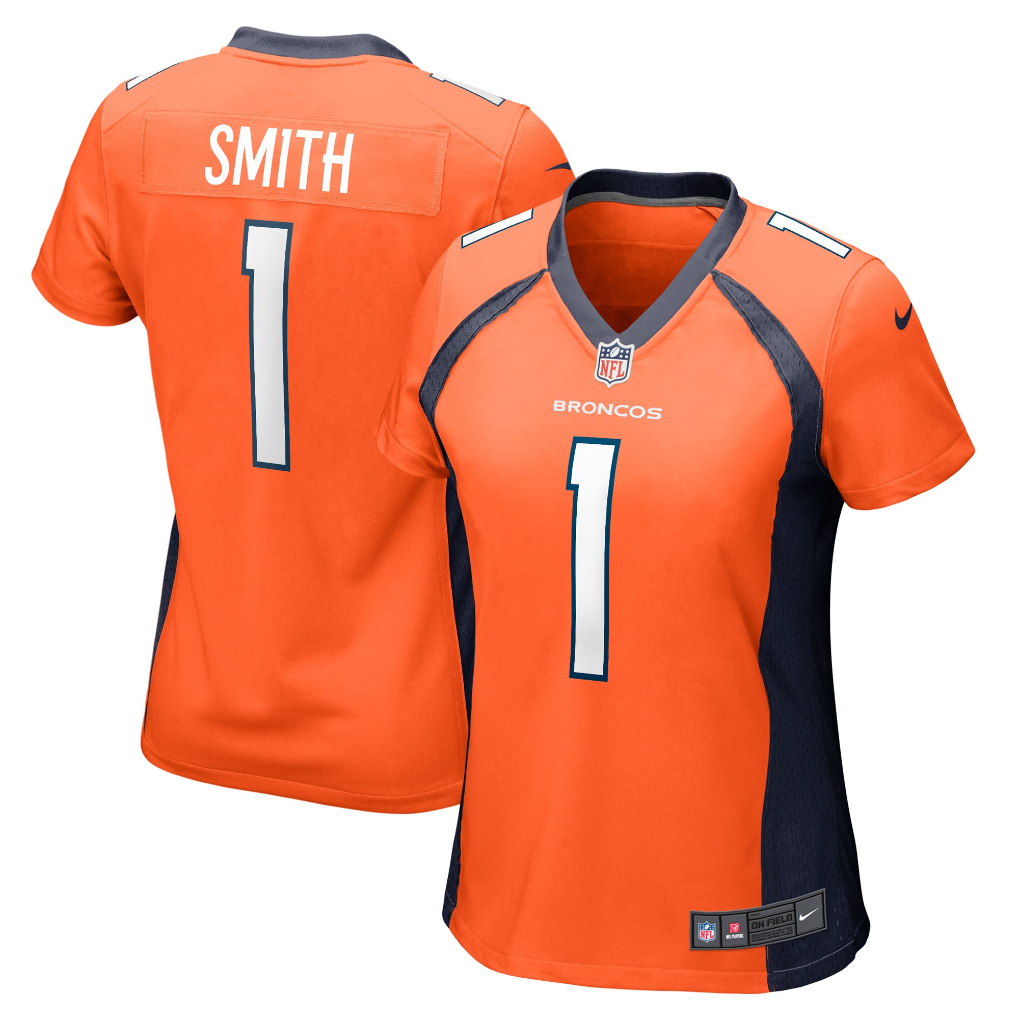 Denver Broncos Tremon Smith Orange Game NFL Jersey Women's