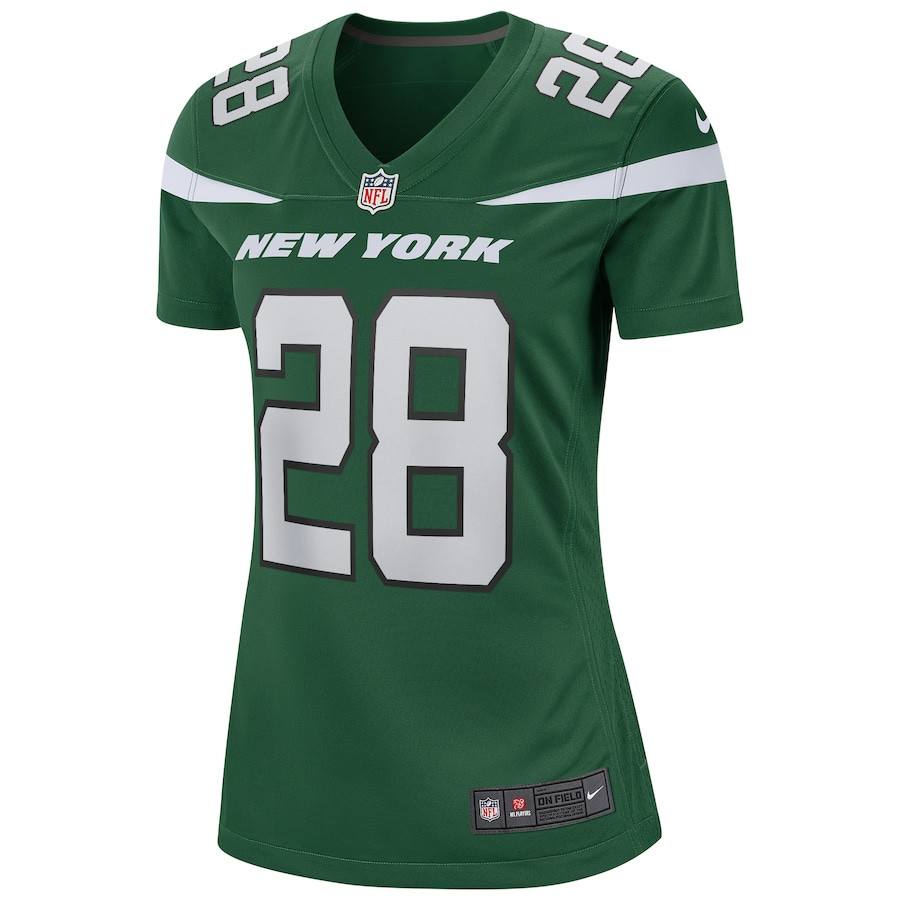 Curtis Martin 28 New York Jets Game Retired Gotham Green NFL Jersey Women's