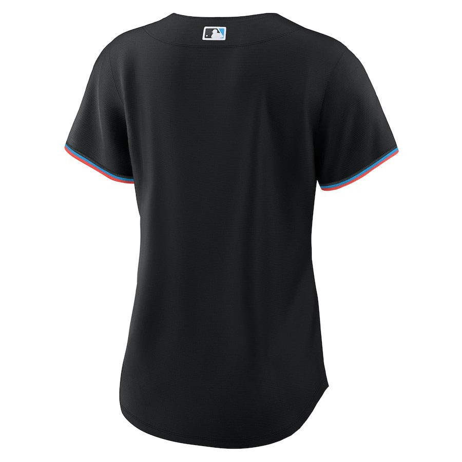 Miami Marlins Alternate Team Black MLB Jersey Women's