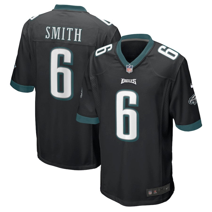 DeVonta Smith 6 Philadelphia Eagles Game Black NFL Jersey Men's