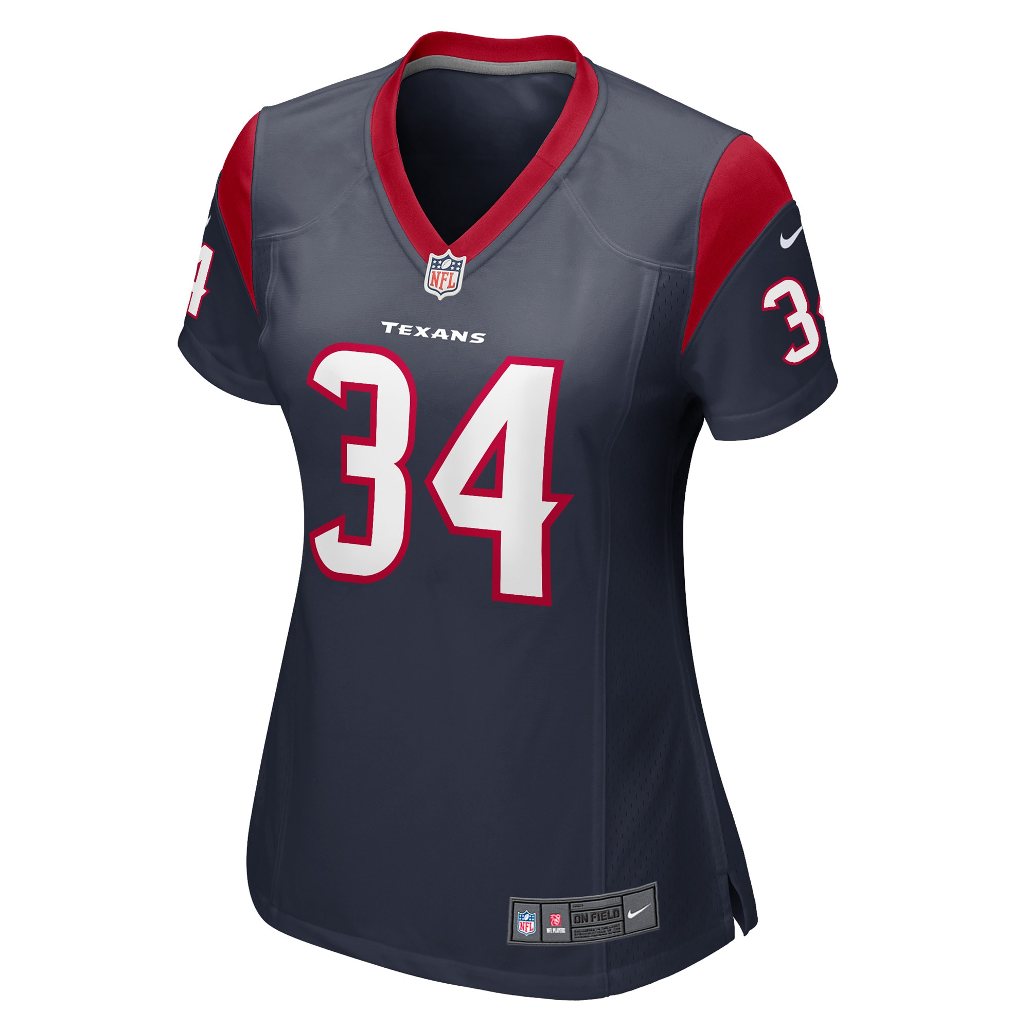 Houston Texans Troy Hairston Navy Game Player NFL Jersey Women's