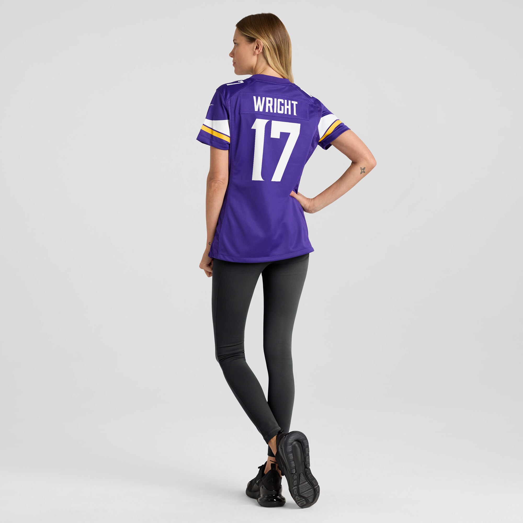 Minnesota Vikings Ryan Wright Purple Game NFL Jersey Women's
