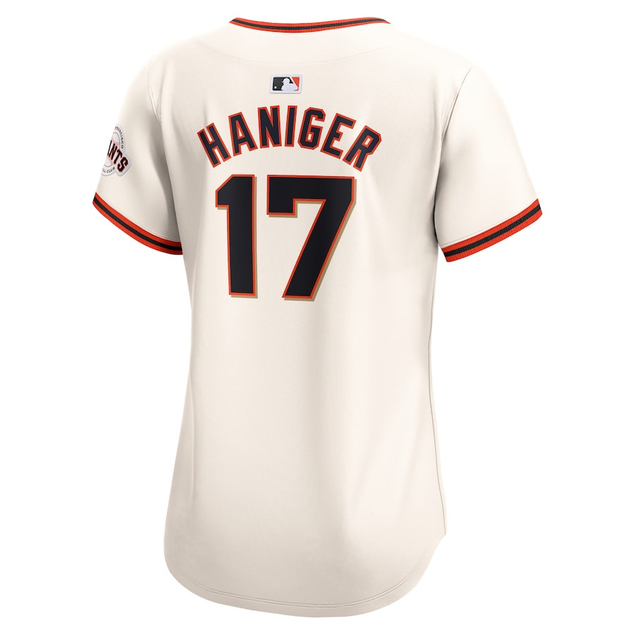Mitch Haniger 17 San Francisco Giants Home Limited Player Cream MLB Jersey Women's