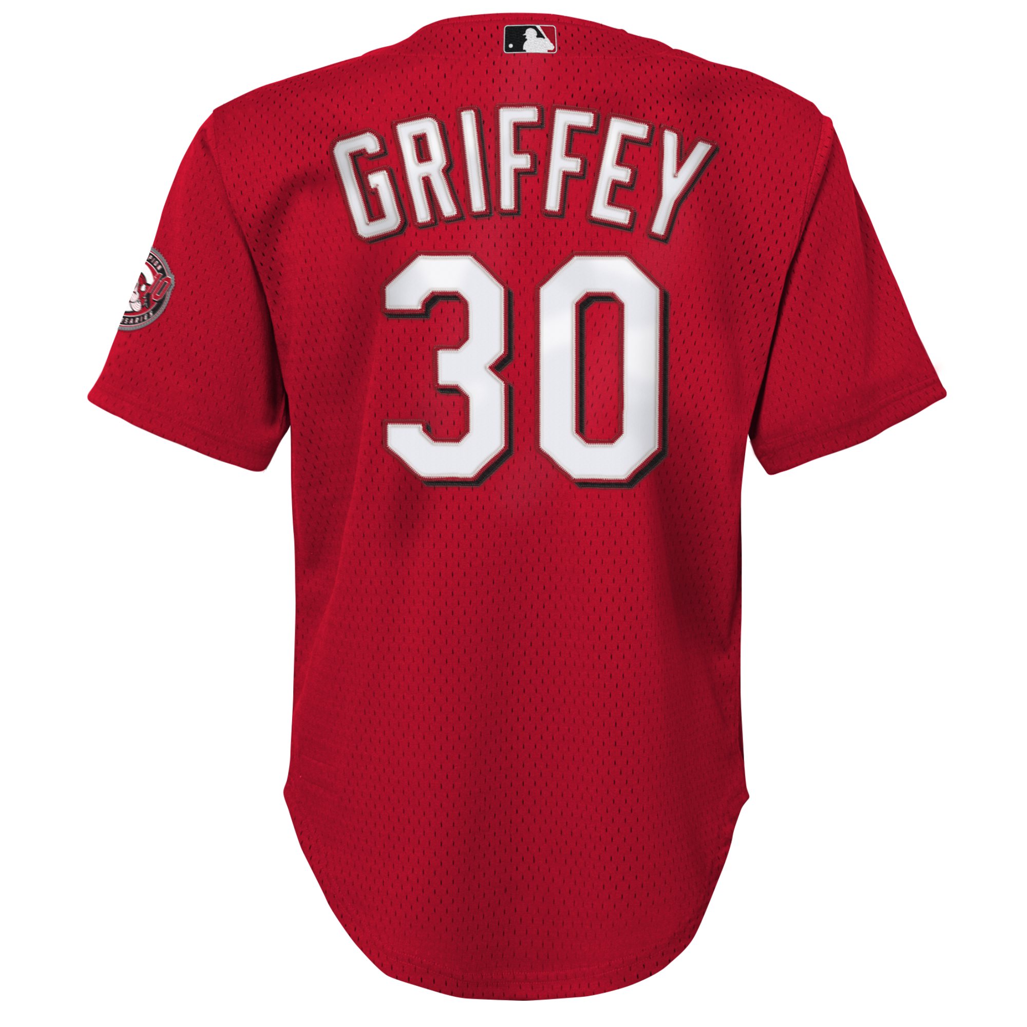 Cincinnati Reds Ken Griffey Jr. Mitchell Ness Red Cooperstown Collection Mesh Batting Practice MLB Jersey Youth