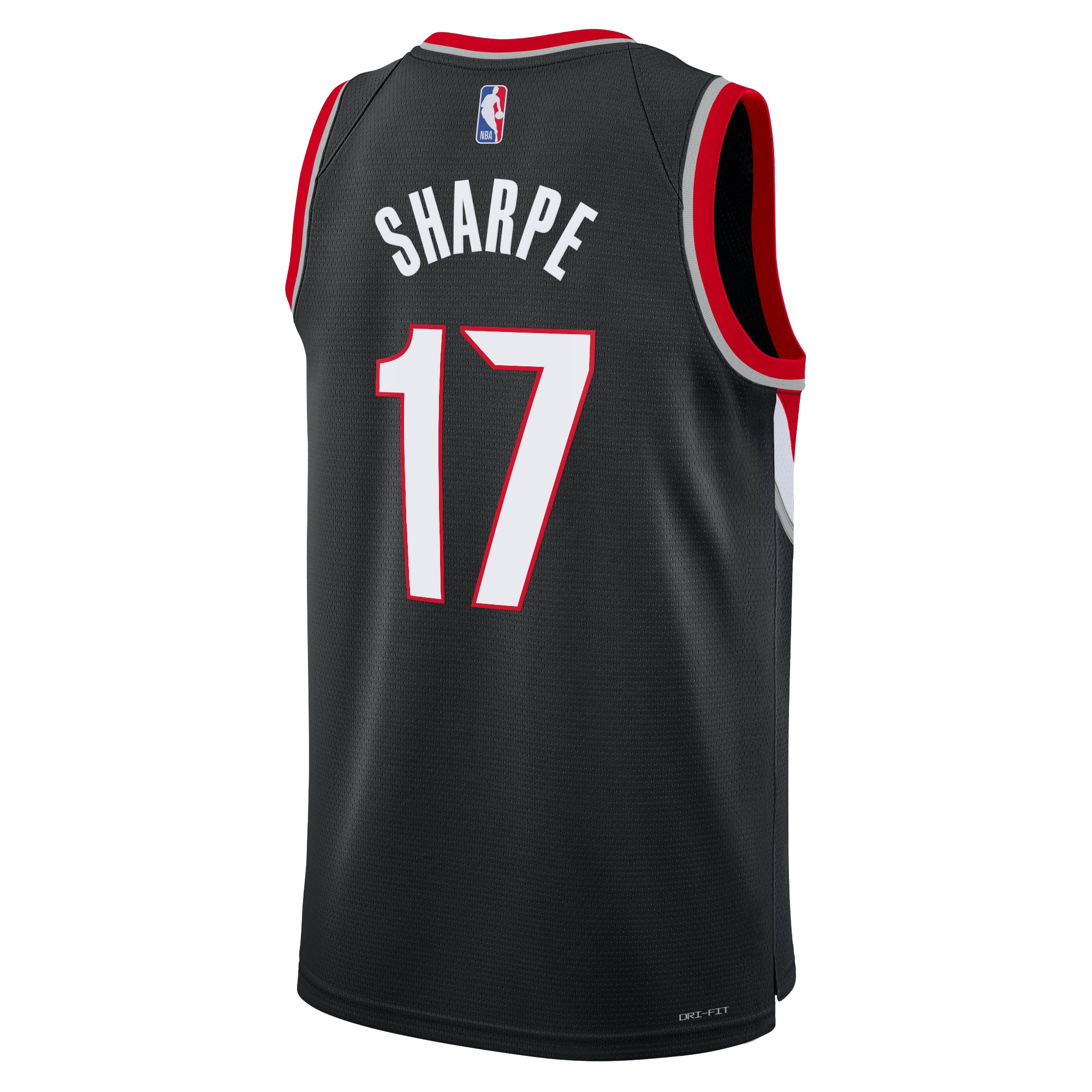 Camiseta Icon Swingman de los Portland Trail Blazers Negro Shaedon Sharpe NBA Jersey Men's
