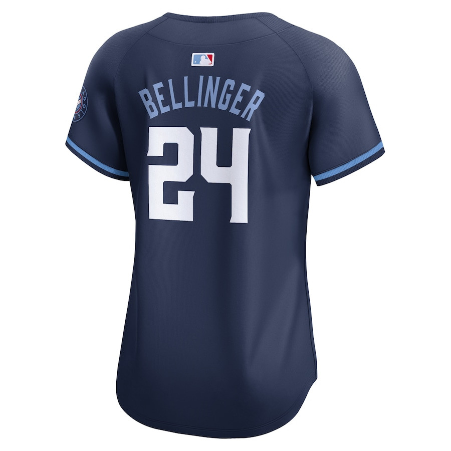 Cody Bellinger 24 Chicago Cubs City Connect Limited Player Navy MLB Jersey Women's