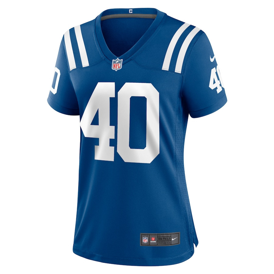 Jaylon Jones 40 Indianapolis Colts Game Royal NFL Jersey Women's