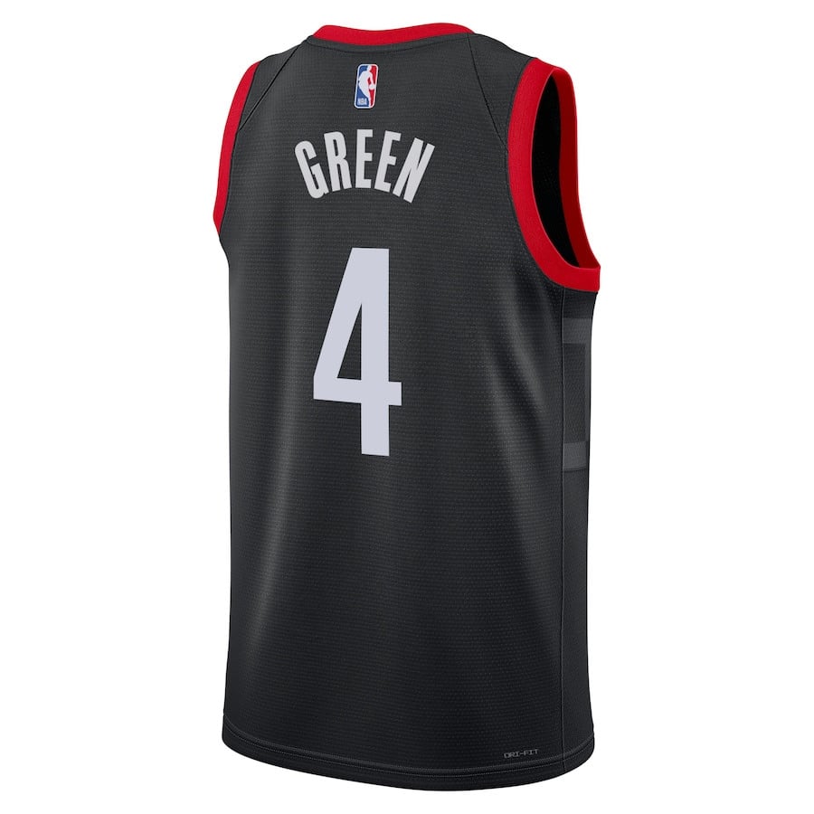 Jalen Green 4 Houston Rockets Unisex 2024/25 Swingman Player Statement Edition Black NBA Jersey Unisex