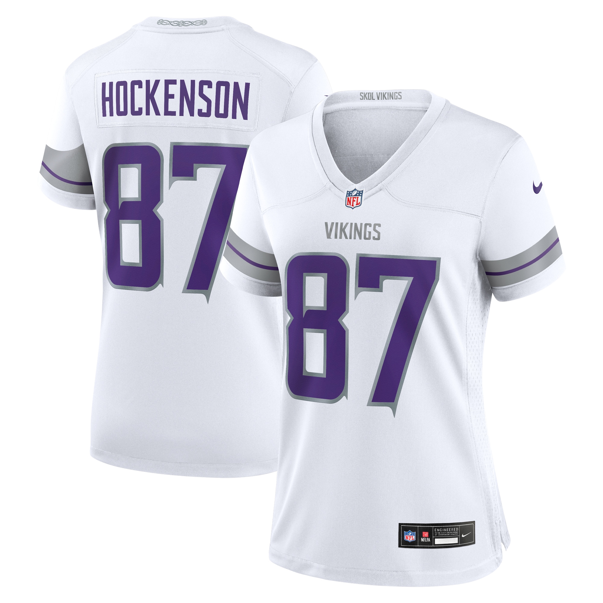 Minnesota Vikings T.J. Hockenson White Alternate Game Player NFL Jersey Women's
