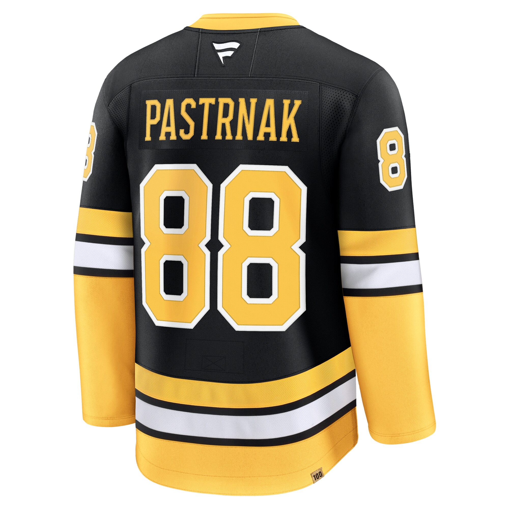 Boston Bruins David Pastrnak Black Alternate 100th Anniversary Premium NHL Jersey Men's