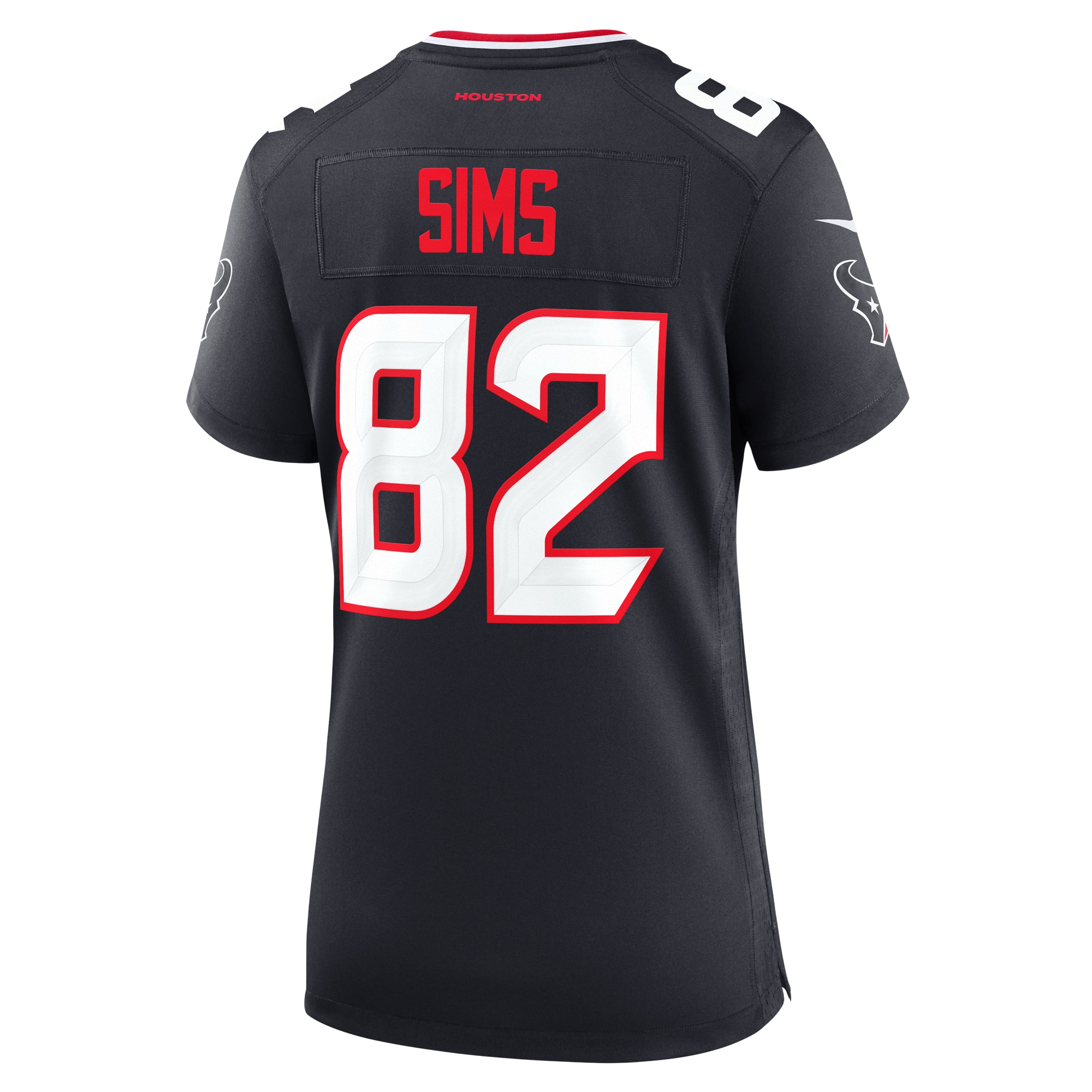 Houston Texans Steven Sims Navy Team Game NFL Jersey Women's