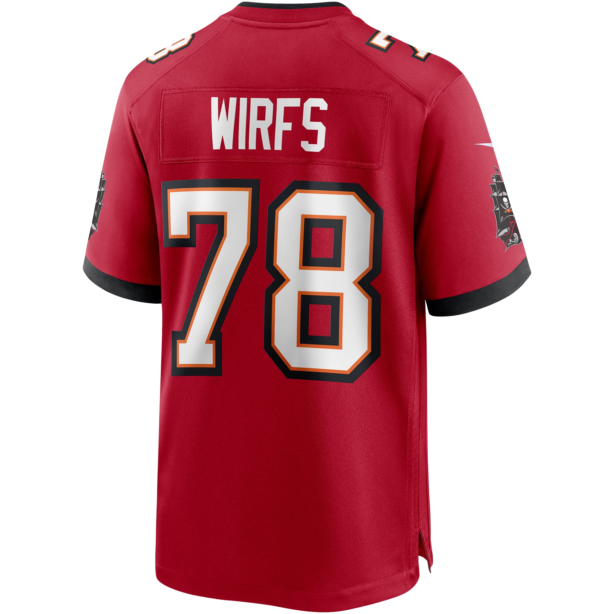 Tampa Bay Buccaneers Tristan Wirfs Red Player Game NFL Jersey Men's