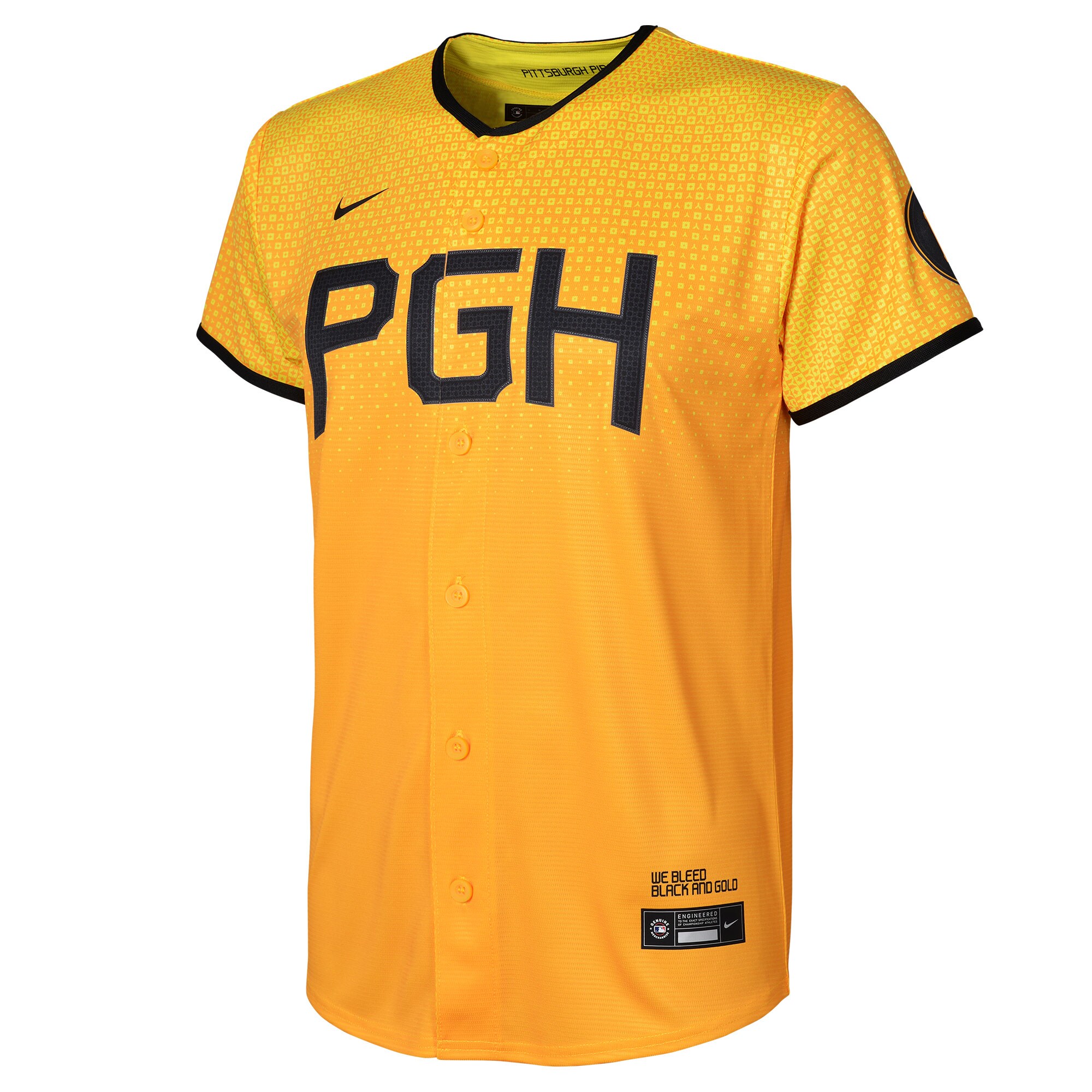 Pittsburgh Pirates Gold City Connect MLB Jersey Youth